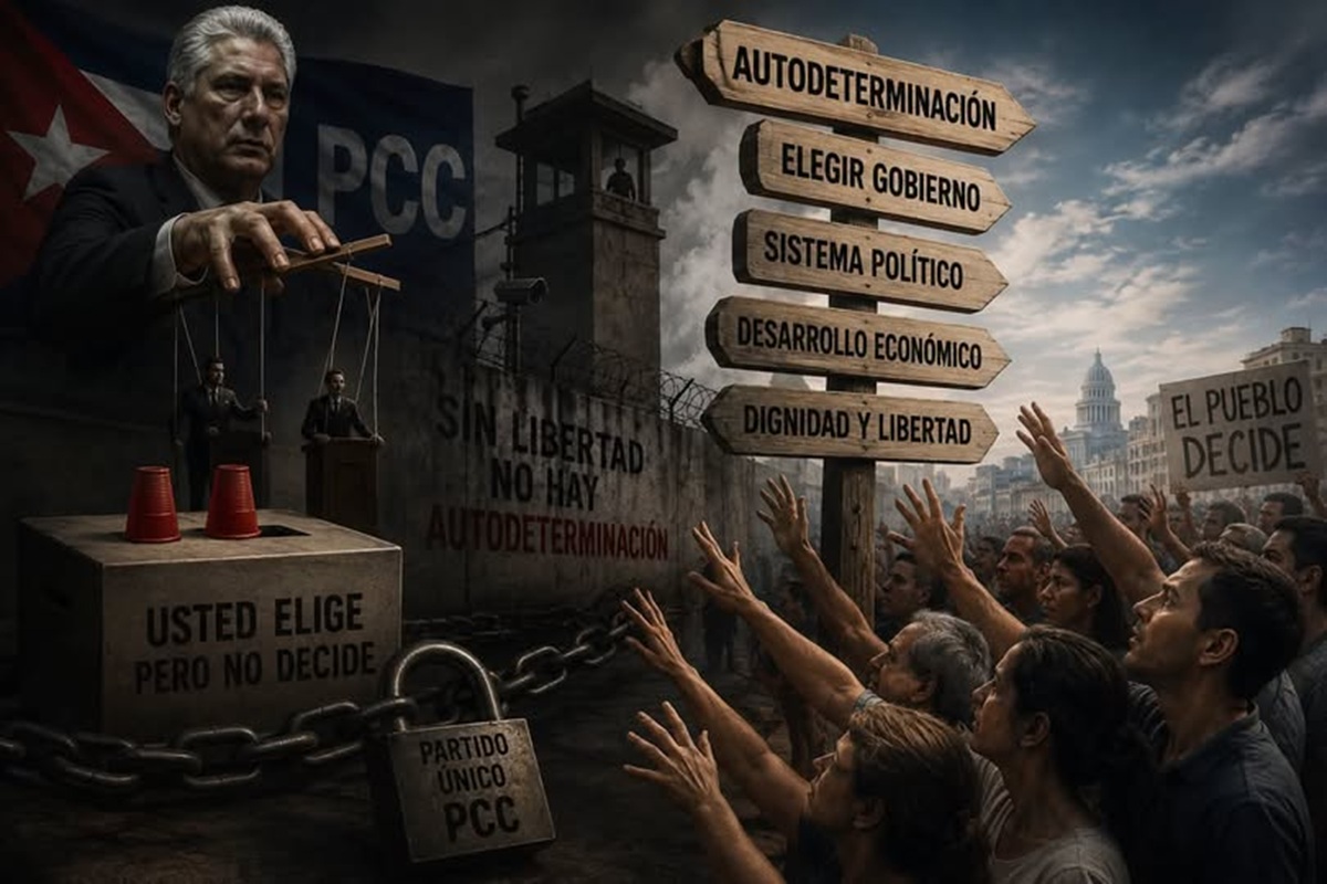 La autodeterminación de Díaz-Canel 1 En la foto, una imagen de IA relativa al texto