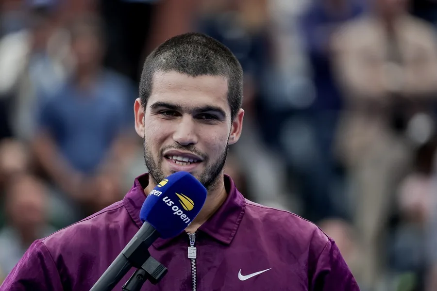 En la foto, Carlos Alcaraz tras ganar la última edición del Abierto de Estados Unidos, en Nueva York (EE.UU.
