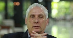 En la foto, Miguel Díaz-Canel