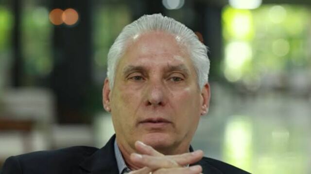 En la foto, Miguel Díaz-Canel