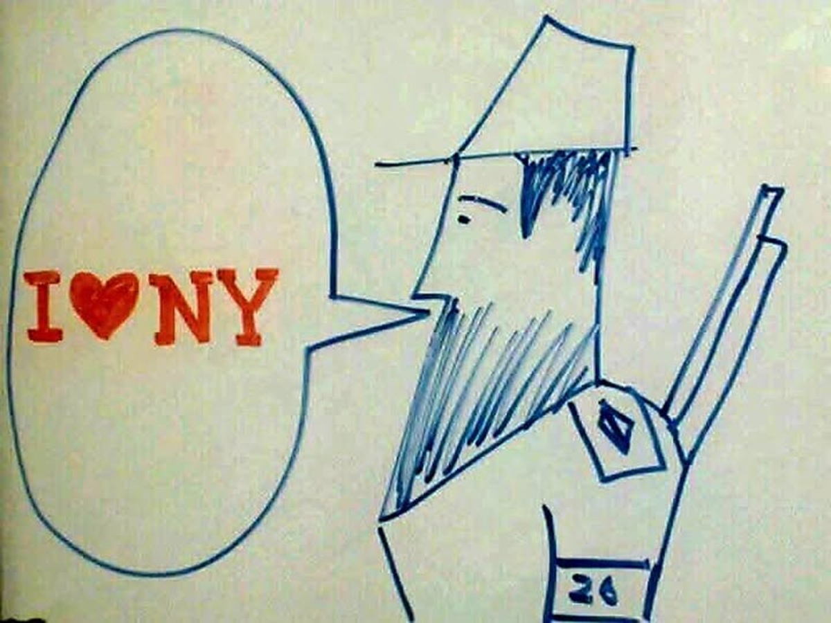 La ceiba partida y el nacimiento de un mito 1 En a foto, un dibujo que representa a Fidel Castro