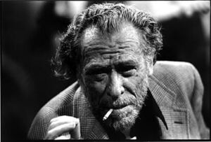 En la foto, Charles Bukowski