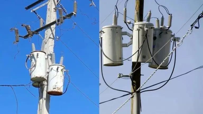 En la foto, transformadores eléctricos