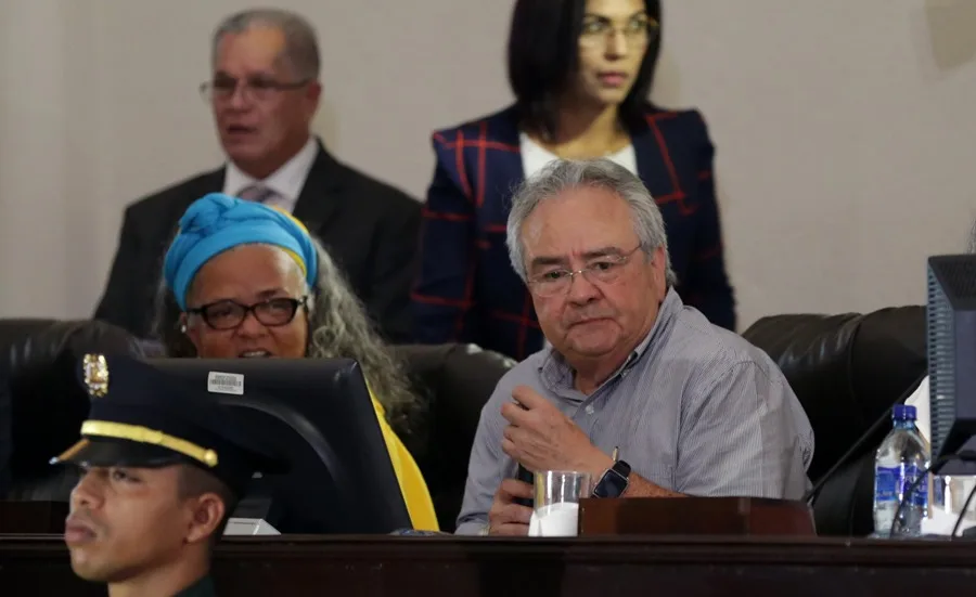 En la foto, el presidente de la Asamblea Nacional de Nicaragua, Gustavo Porras