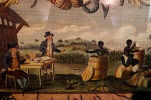 En la foto, imagen de la esclavitud en las colonias inglesas