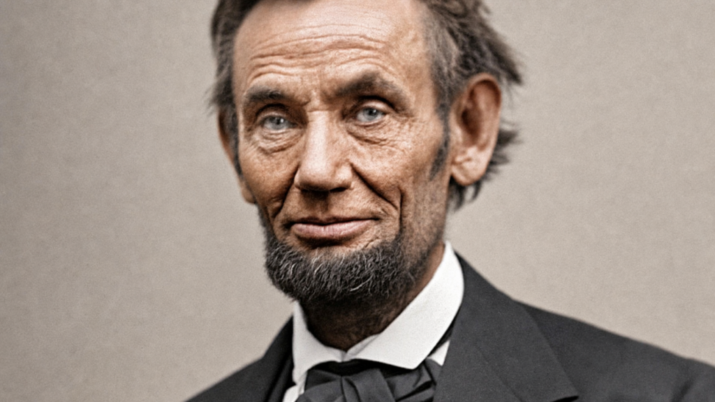 Abraham Lincoln: biografía del presidente que abolió la esclavitud 2 Retrato restaurado y colorizado de Abraham Lincoln, presidente de Estados Unidos
