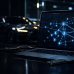 Ilustración editorial de una investigación sobre el robo de criptomonedas atribuido a Malone Lam