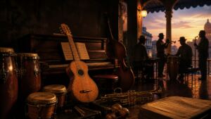 Instrumentos y músicos que representan la evolución de la música cubana