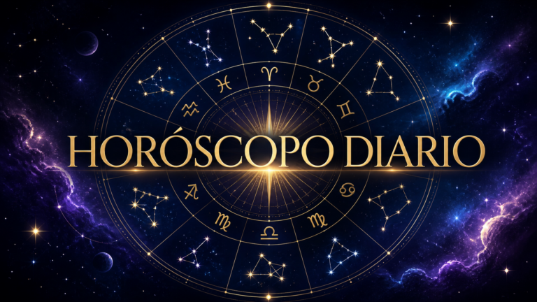Ilustración celestial del horóscopo diario con las doce constelaciones del zodiaco