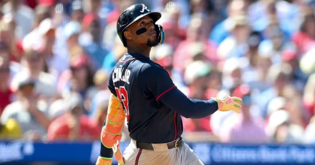 En la foto, Ronald Acuña Jr.
