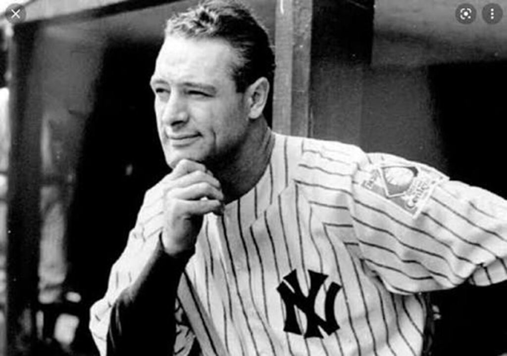 En la foto, Lou Gehrig