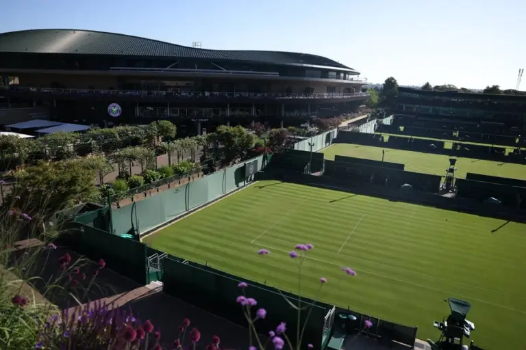 En la foto, las pistas de All England Club, sede del torneo de Wimbledon
