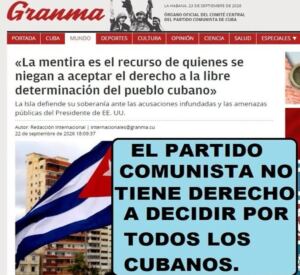 Inicio 17 En la foto, la portada del diario Granma