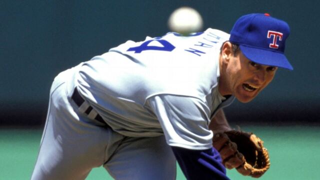 En la foto, Nolan Ryan