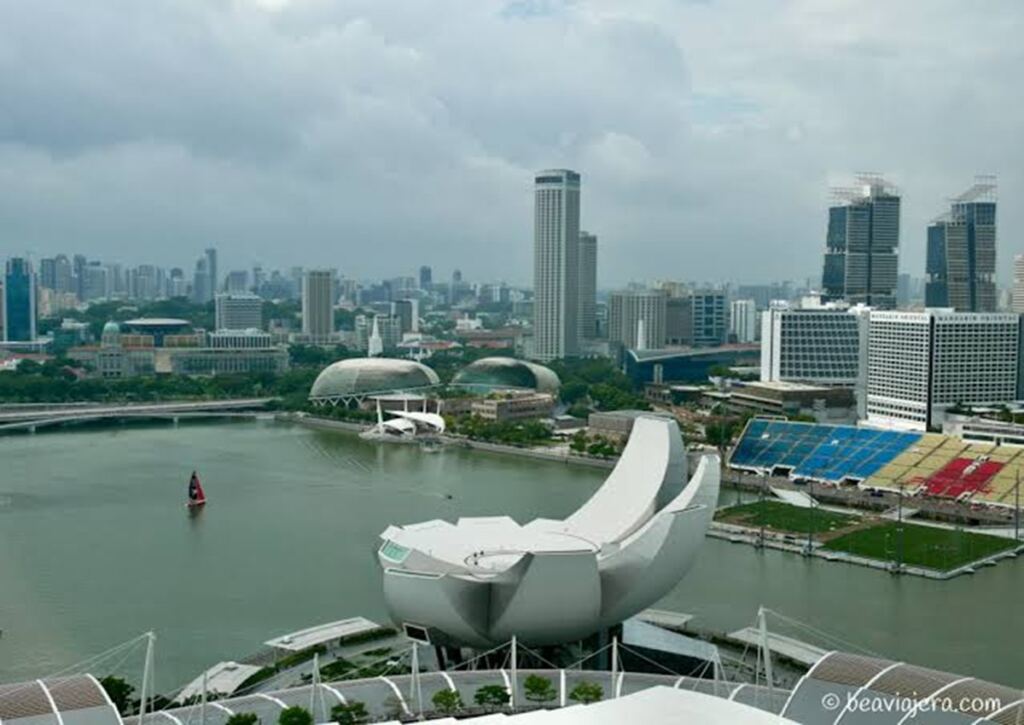 En la foto, la ciudad-estado de Singapur