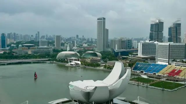 En la foto, la ciudad-estado de Singapur