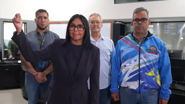 Delcy Rodríguez regresa a Venezuela tras su participación en la Asamblea de la ONU 1 En la foto, la presidenta encargada de Venezuela, Delcy Rodríguez llega a Caracas