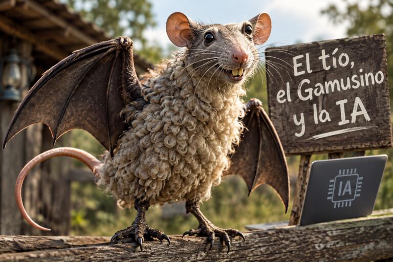 En la foto, un gamusino generado por una IA