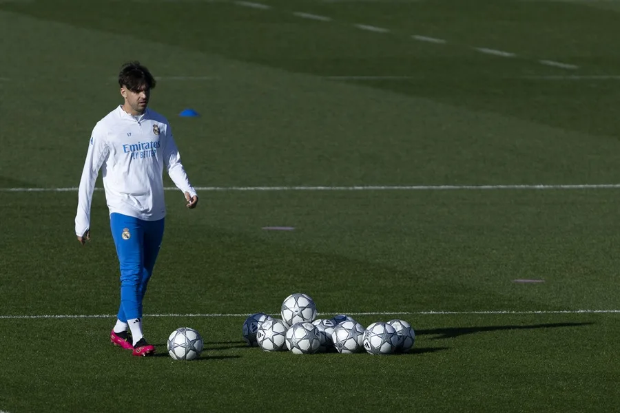 En la foto, El defensa del Real Madrid Raúl Asencio