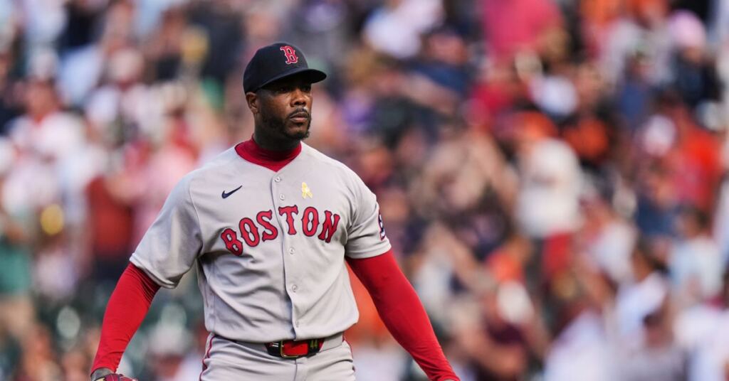 En la foto, Aroldis Chapman