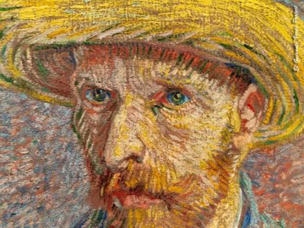 En la foto, autorretrato de Van Gogh