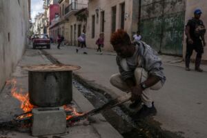En la foto, crisis total en Cuba