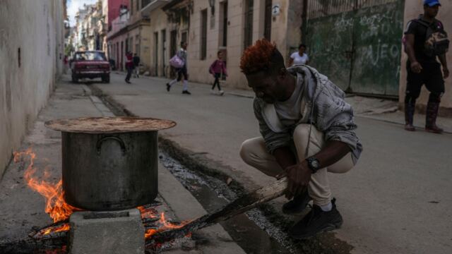 En la foto, crisis total en Cuba