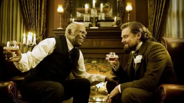 El síndrome de Stephen Candie o Estarantontos 1 En la foto, una escena del file Django Unchained