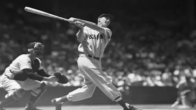 En la foto, Ted Williams