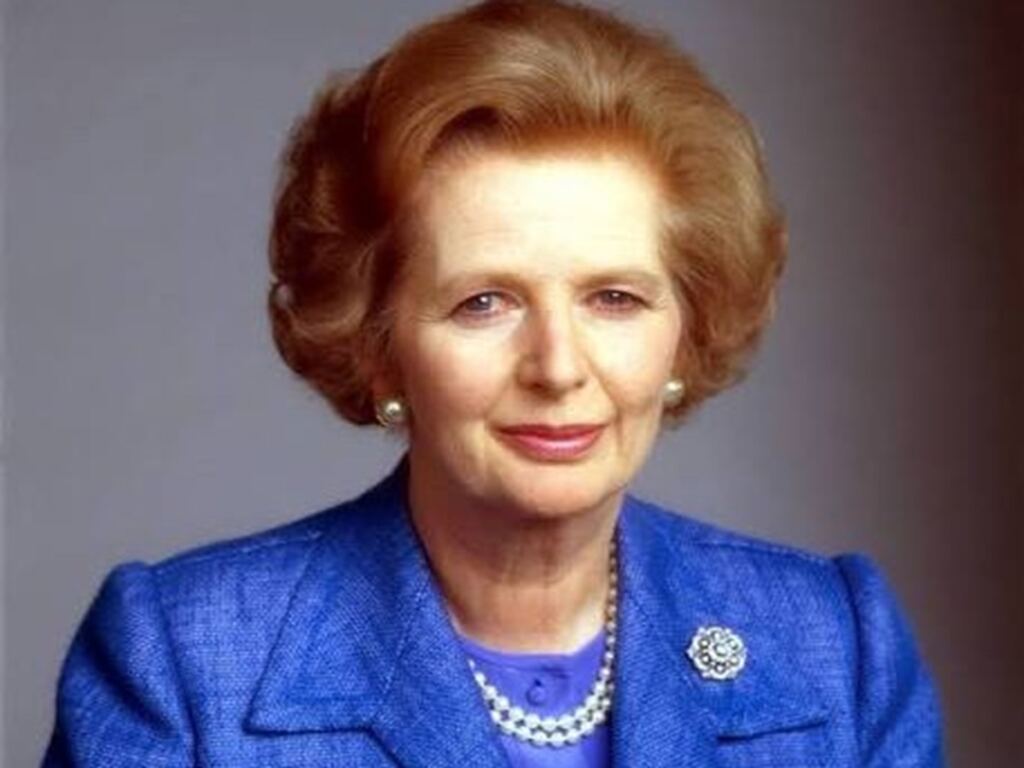 En la foto, Margaret Thatcher