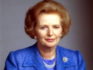 En la foto, Margaret Thatcher