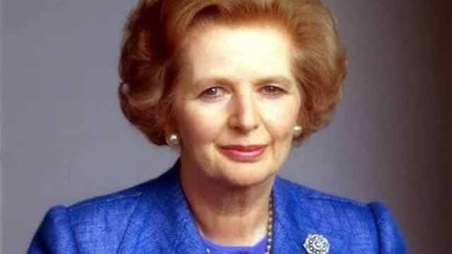 En la foto, Margaret Thatcher