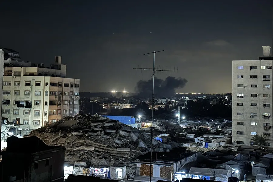 Nueve gazatíes heridos por un misil interceptor israelí activado por fuego del propio Israel 5 En la foto, Nueve gazatíes resultaron heridos en la noche del sábado en la ciudad de Gaza (norte de la Franja)