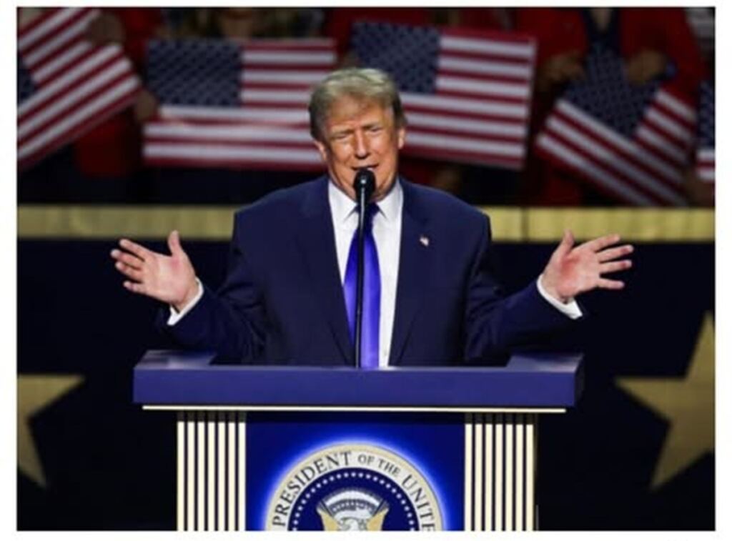 En la foto, el presidente de EEUU, Donald Trump