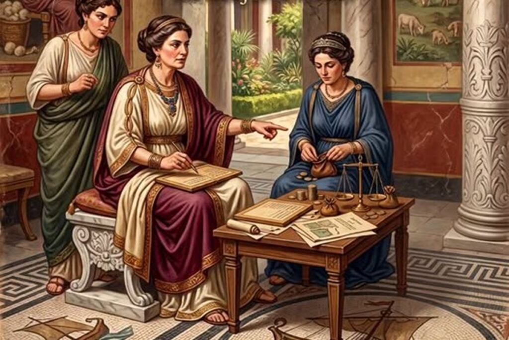 Las matronas que sabían sumar 2 En la foto, mujeres romanas