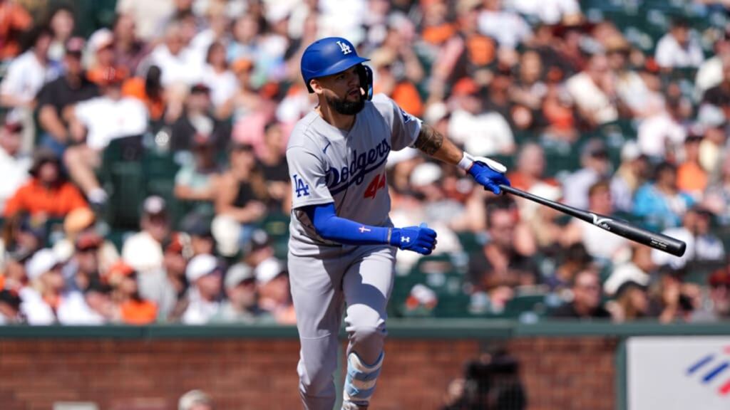 Dodgers vencen a Giants para cerrar con 100 triunfos y una barrida 3 En la foto, Andy Pages