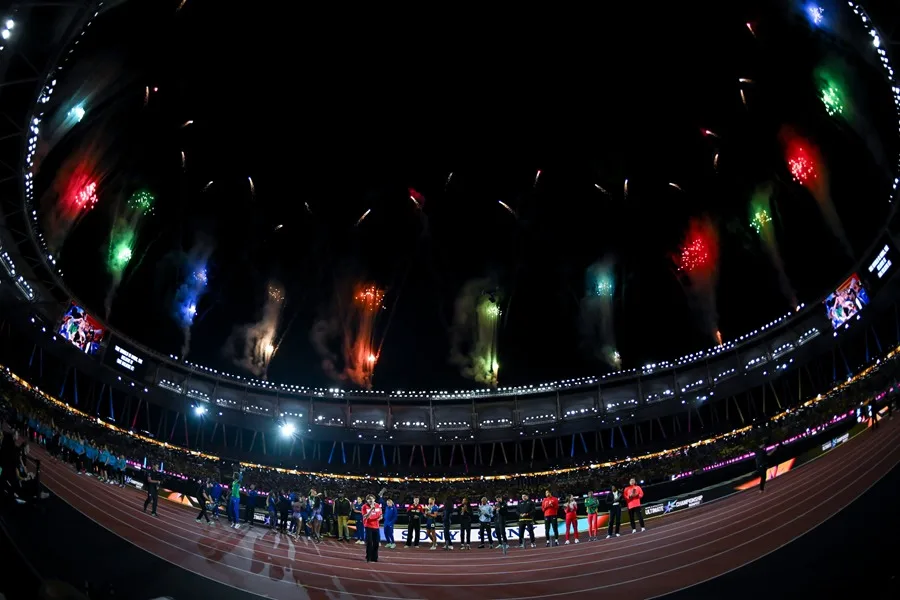 En la foto, Ceremonia de clausura de los Mundiales de atletismo el pasado 13 de septiembre en Budapest