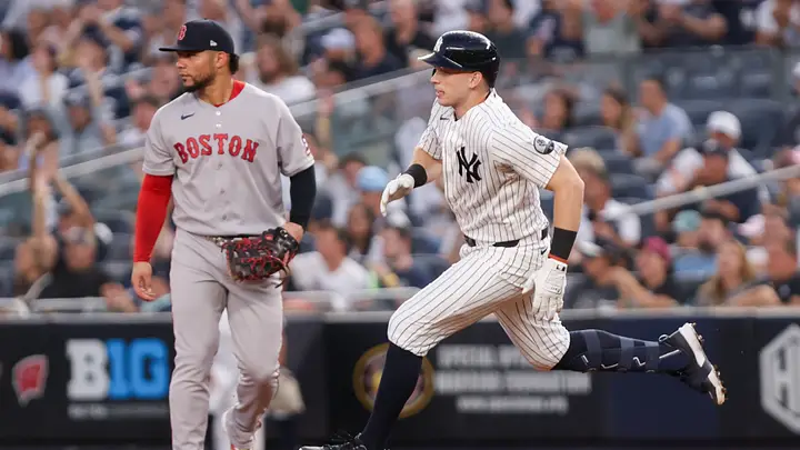 En la foto, Wilson Contreras y Ben Rice