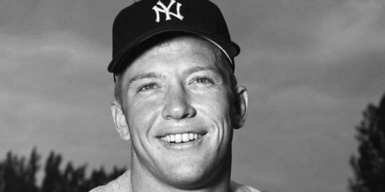 En la foto, Mickey Mantle