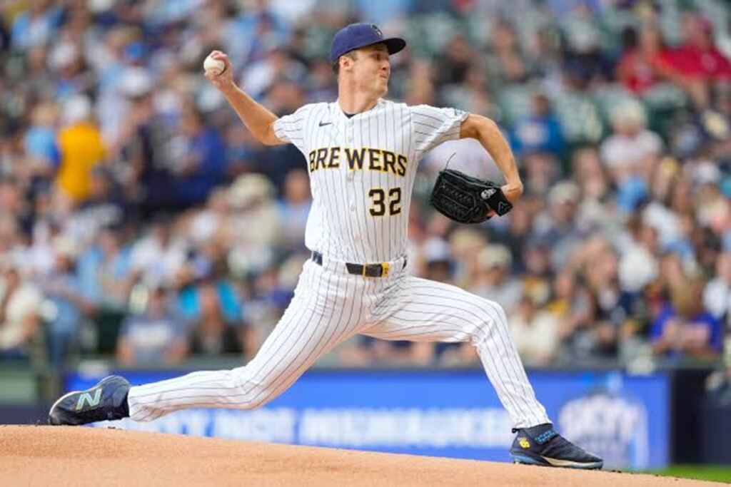 Misiorowski sigue su impulso por el Cy Young en triunfo de Brewers sobre Cardinals 2 En la foto, Jacob Misiorowski