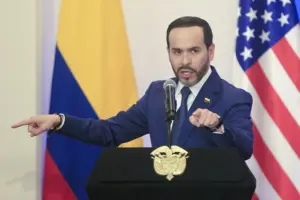 En la foto, El presidente de Colombia, Abelardo de la Espriella