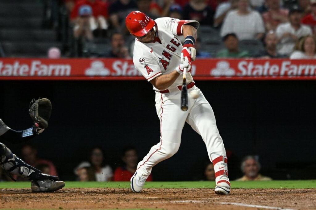 En la foto, los Angels apalearon a los Yankees