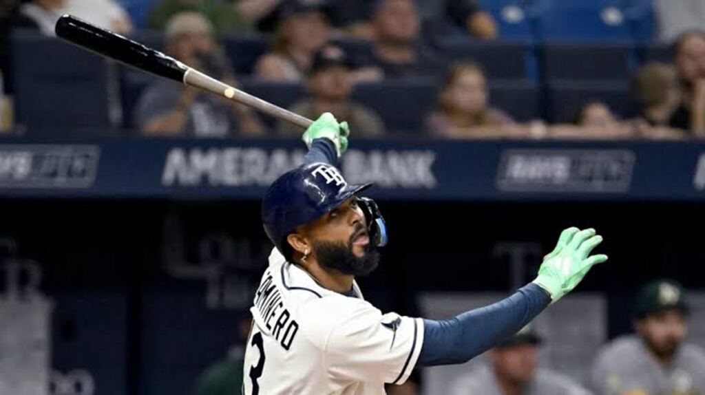 Caminero pega jonrón que le da la victoria a Rays ante Athletics 7 En la foto, Junior Caminero