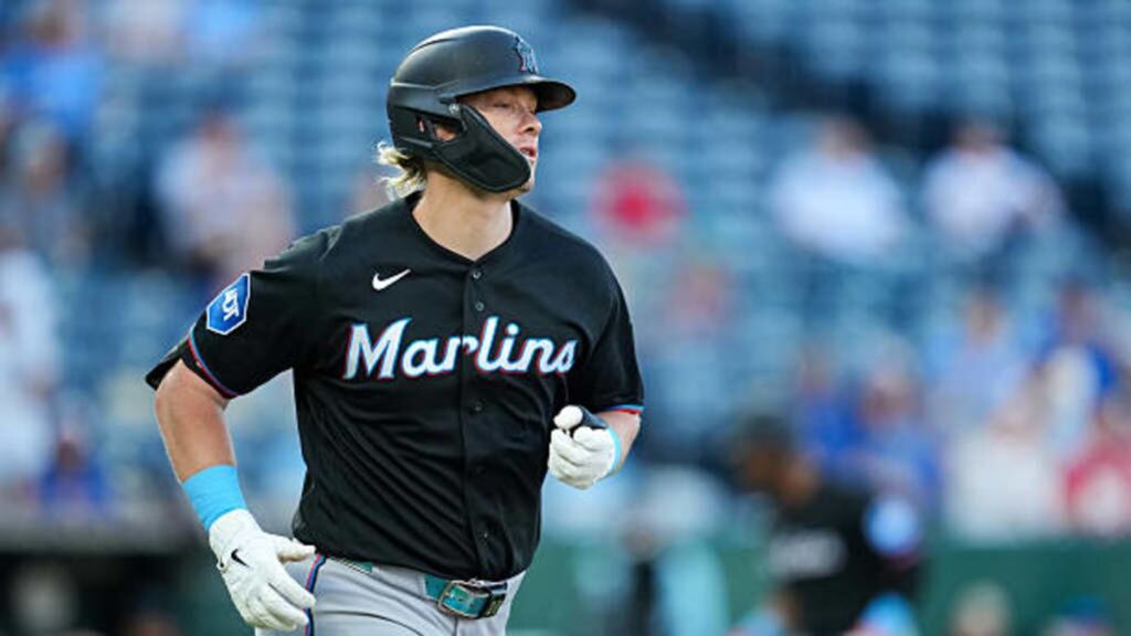 Marlins arma la remontada y vence a Royals 3 En la foto, Kyle Stowers