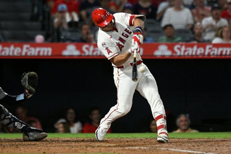 En la foto, los Angels apalearon a los Yankees