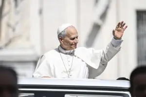 En la foto, El papa León XIV