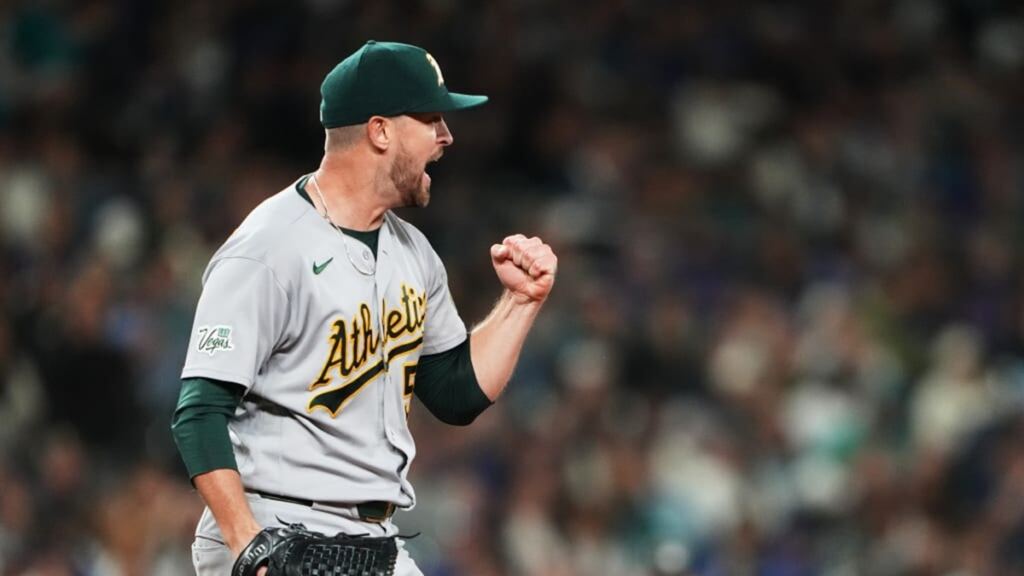 Springs lanza 7 entradas en blanco, Muncy pega jonrón y Athletics vencen a Mariners 2 En la foto, Jeffrey Springs