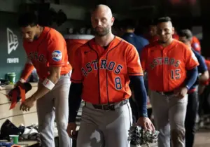 En la foto, jugadores de los Astros