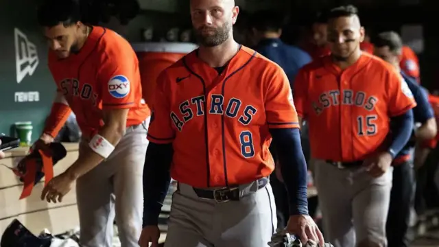 En la foto, jugadores de los Astros
