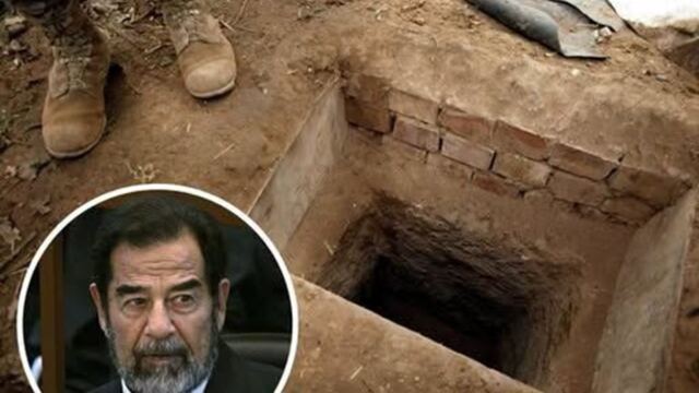 El agujero del dictador 1 En la foto, el hueco donde apresaron a Saddam Hussein